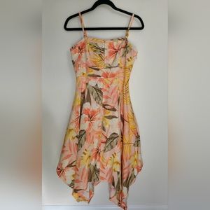 Joré Floral Print 100% Linen Dress
